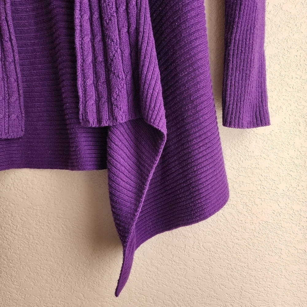 Dress Barn Purple Women's Knitted Sweater Cardigan Size S - Picture 7 of 14